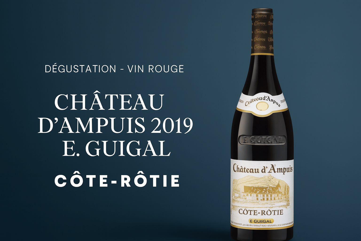 Dégustation de vin: Château d'Ampuis 2019 - E. Guigal
